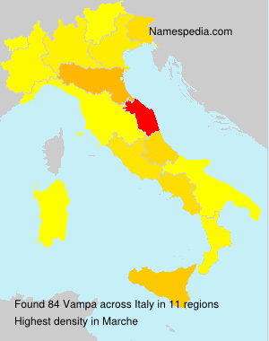 Surname Vampa in Italy