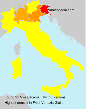 Surname Vissa in Italy