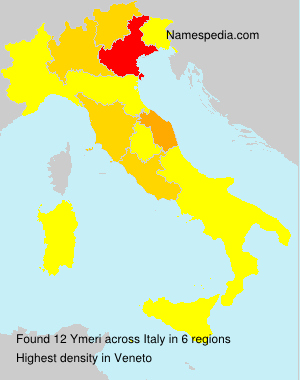 Surname Ymeri in Italy