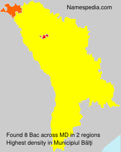 Surname Bac in Moldova