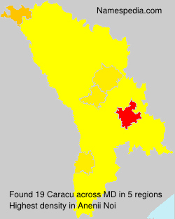 Surname Caracu in Moldova