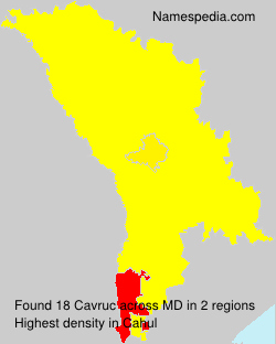 Surname Cavruc in Moldova