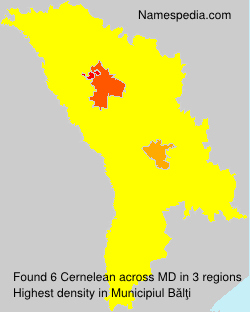 Surname Cernelean in Moldova Surname Cernelean in Moldova