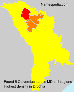 Surname Cetverciuc in Moldova