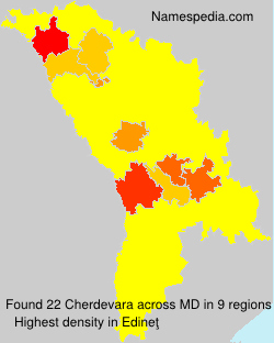 Surname Cherdevara in Moldova