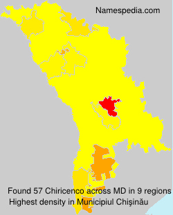 Surname Chiricenco in Moldova