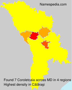 Surname Coroletcaia in Moldova