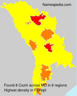 Surname Coziri in Moldova