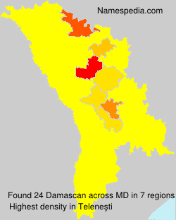 Surname Damascan in Moldova