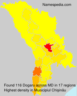 Surname Dogaru in Moldova