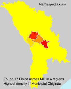 Surname Finica in Moldova