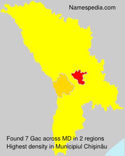 Surname Gac in Moldova