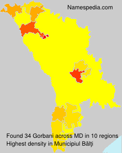 Surname Gorbani in Moldova