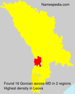 Surname Goroian in Moldova Surname Goroian in Moldova