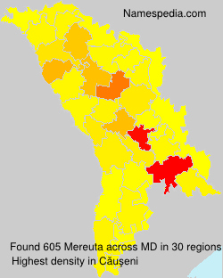 Surname Mereuta in Moldova