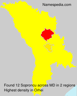 Surname Soproncu in Moldova