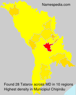 Surname Tatarov in Moldova