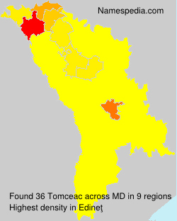Surname Tomceac in Moldova
