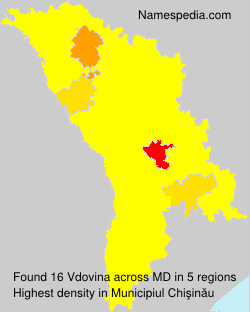 Surname Vdovina in Moldova