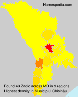 Surname Zadic in Moldova
