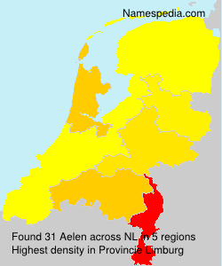 Surname Aelen in Netherlands