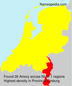 Surname Amory in Netherlands