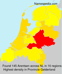 Surname Arentsen in Netherlands