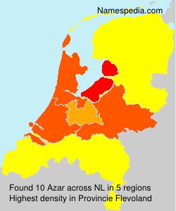 Surname Azar in Netherlands