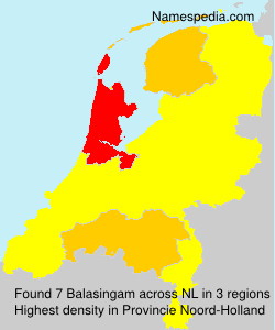 Surname Balasingam in Netherlands