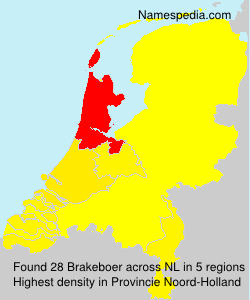 Surname Brakeboer in Netherlands
