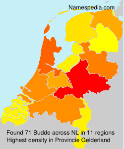 Surname Budde in Netherlands