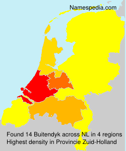 Surname Buitendyk in Netherlands