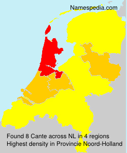 Surname Cante in Netherlands