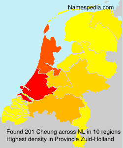 Surname Cheung in Netherlands