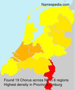 Surname Chorus in Netherlands Surname Chorus in Netherlands