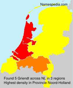 Surname Griendt in Netherlands