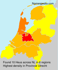 Surname Heus in Netherlands