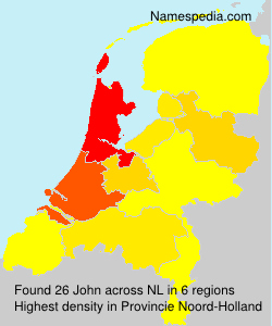 Surname John in Netherlands