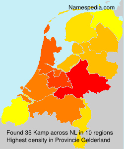 Surname Kamp in Netherlands