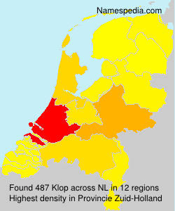 Surname Klop in Netherlands