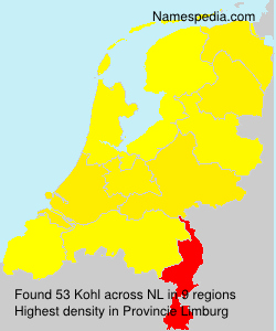 Surname Kohl in Netherlands