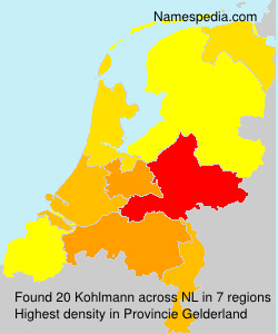 Surname Kohlmann in Netherlands