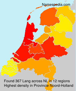 Surname Lang in Netherlands