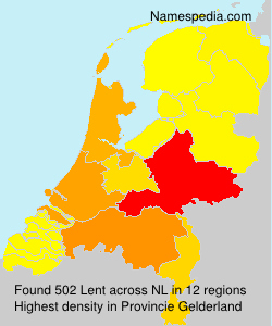 Surname Lent in Netherlands