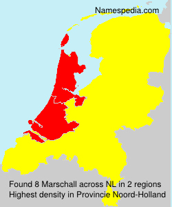 Surname Marschall in Netherlands