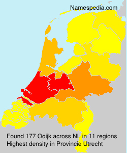 Surname Odijk in Netherlands