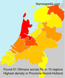 Surname Oltmans in Netherlands