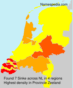 Surname Sinke in Netherlands