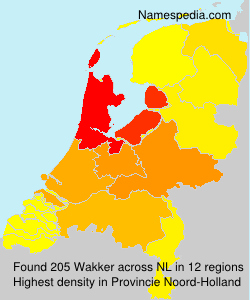 Surname Wakker in Netherlands Surname Wakker in Netherlands
