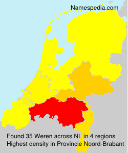 Surname Weren in Netherlands